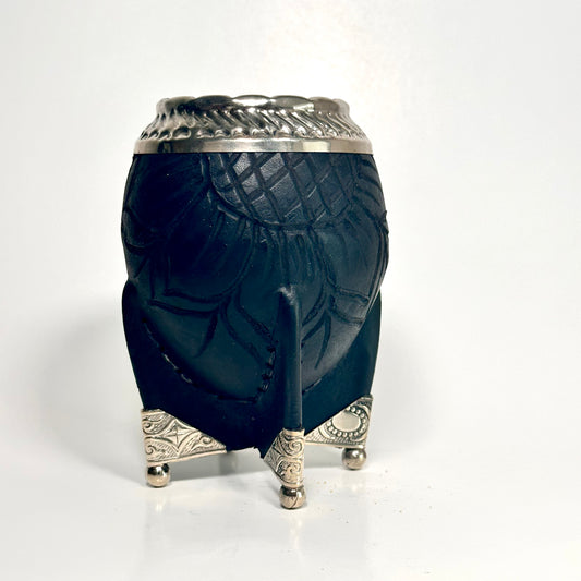 Mate Cup Argentino Torpedo con Base de metal.(With Straw)