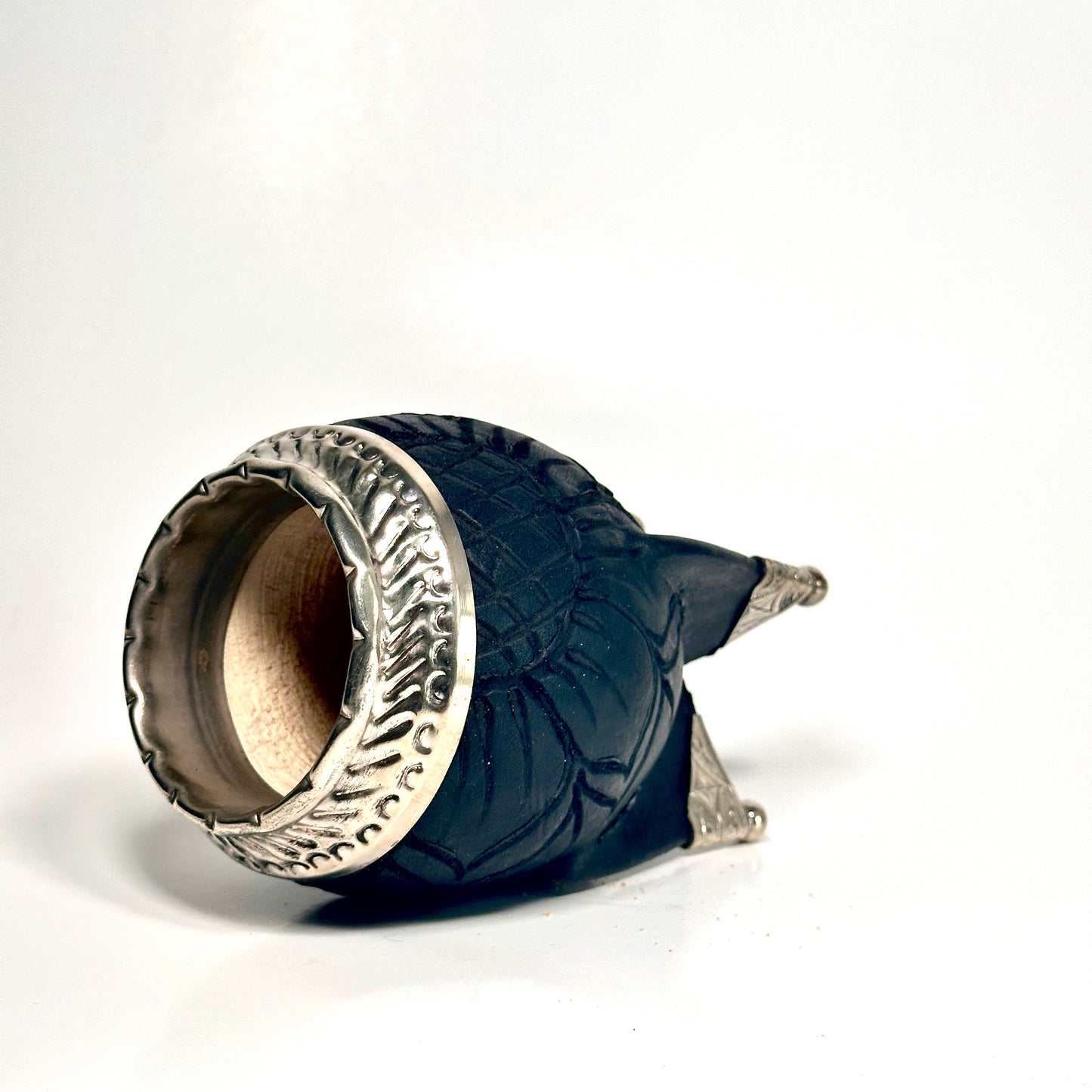Mate Cup Argentino Torpedo con Base de metal.(With Straw)
